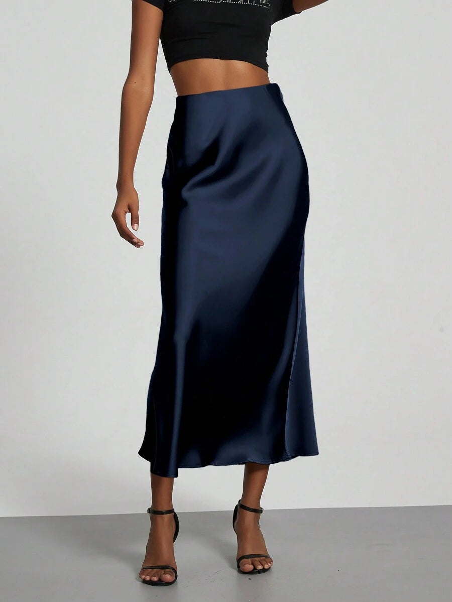 Falda Satín Venezzia – vista 90 – Jo Boutique