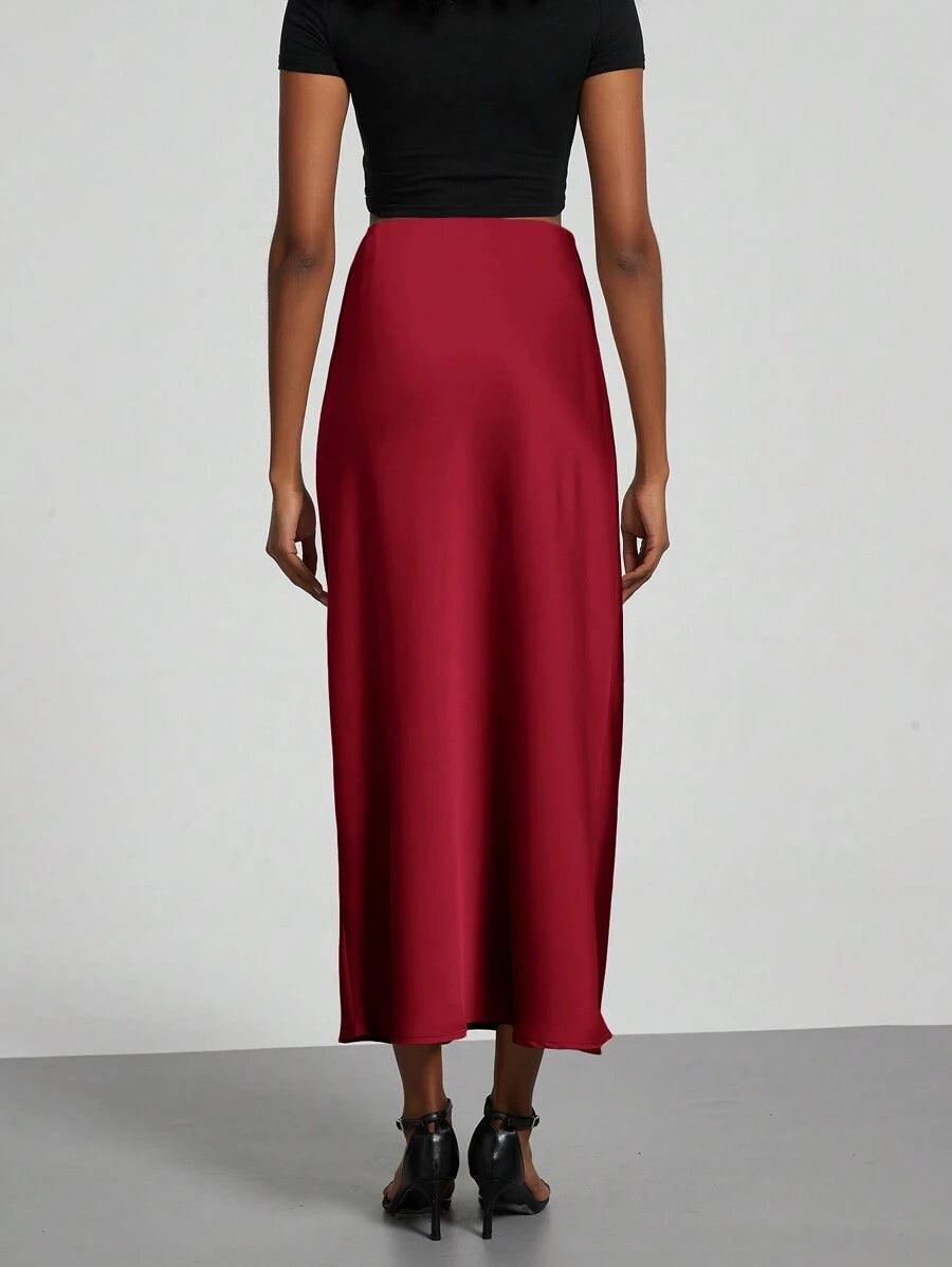 Falda Satín Venezzia – vista 45 – Jo Boutique