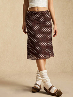Falda Polka Dot – Café integral – Jo Boutique