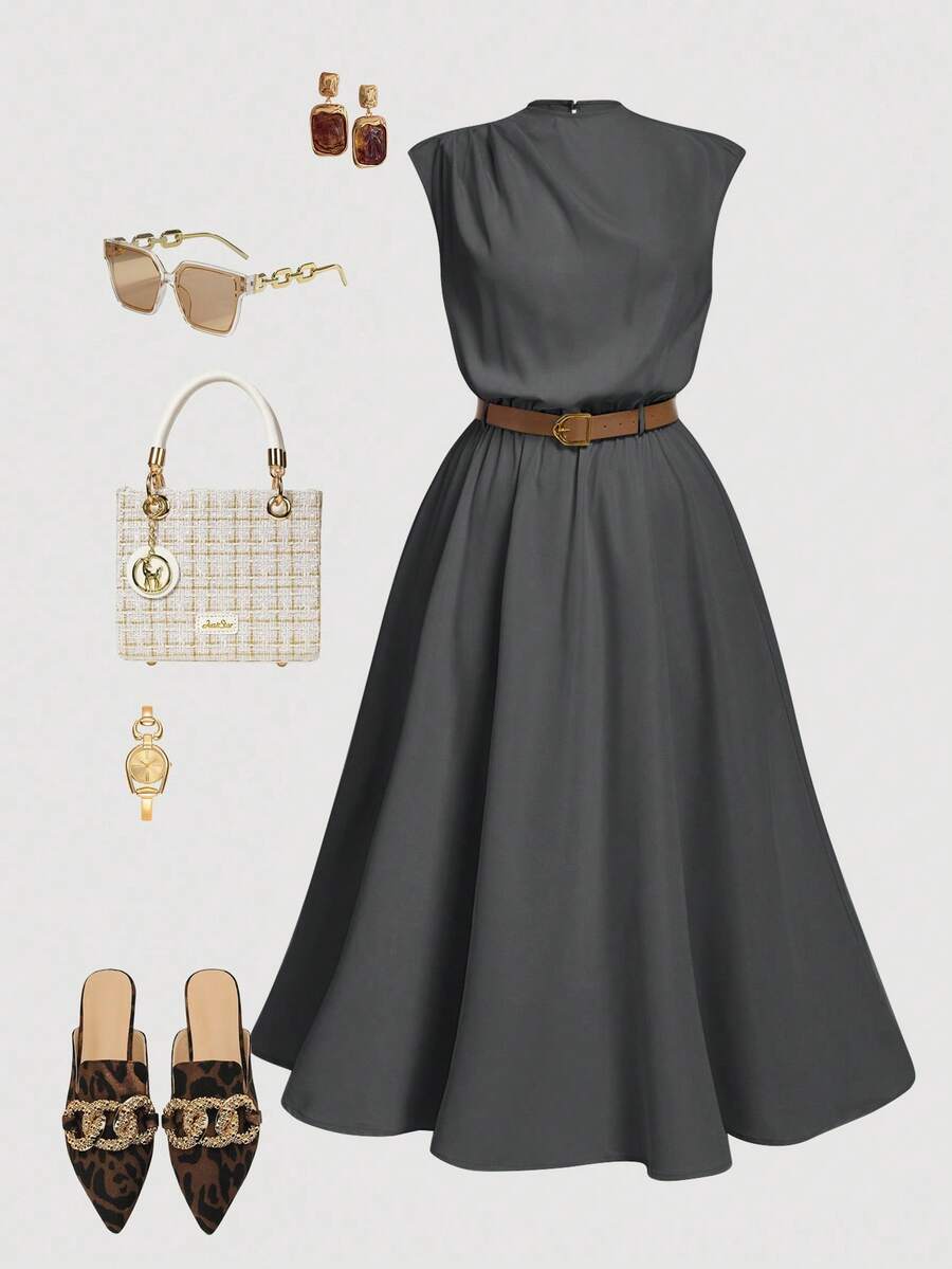 Vestido Lunares – Gris – Jo Boutique