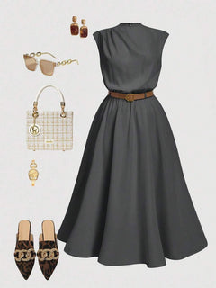 Vestido Lunares – Gris – Jo Boutique