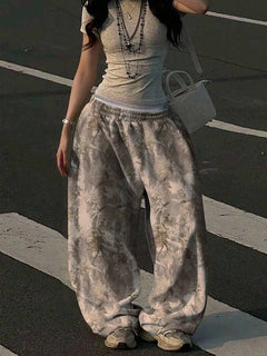 Pants Casual Rosenthal – Floral gris – Jo Boutique