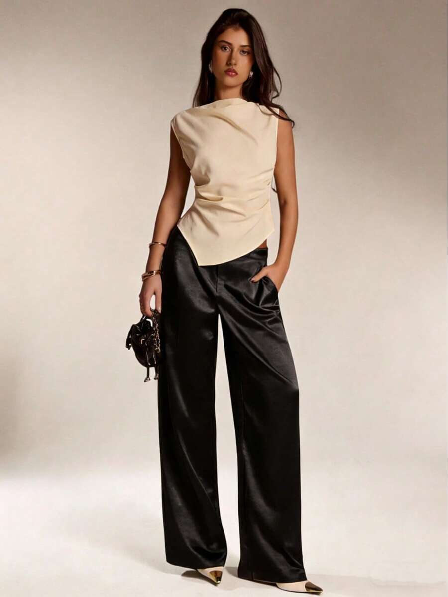 Pantalones Satín