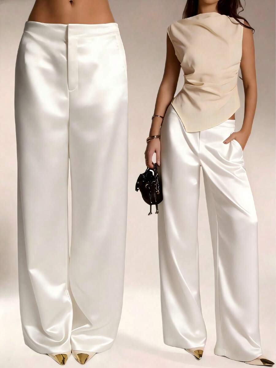 Pantalones Satín