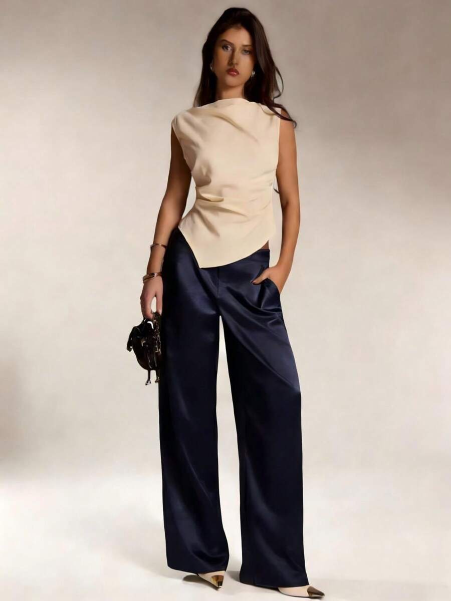 Pantalones Satín
