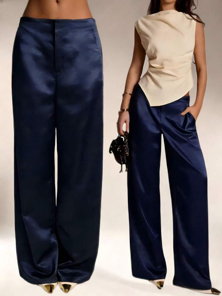 Pantalones Satín