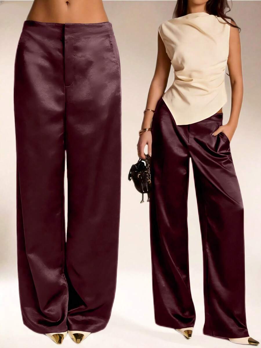 Pantalones Satín