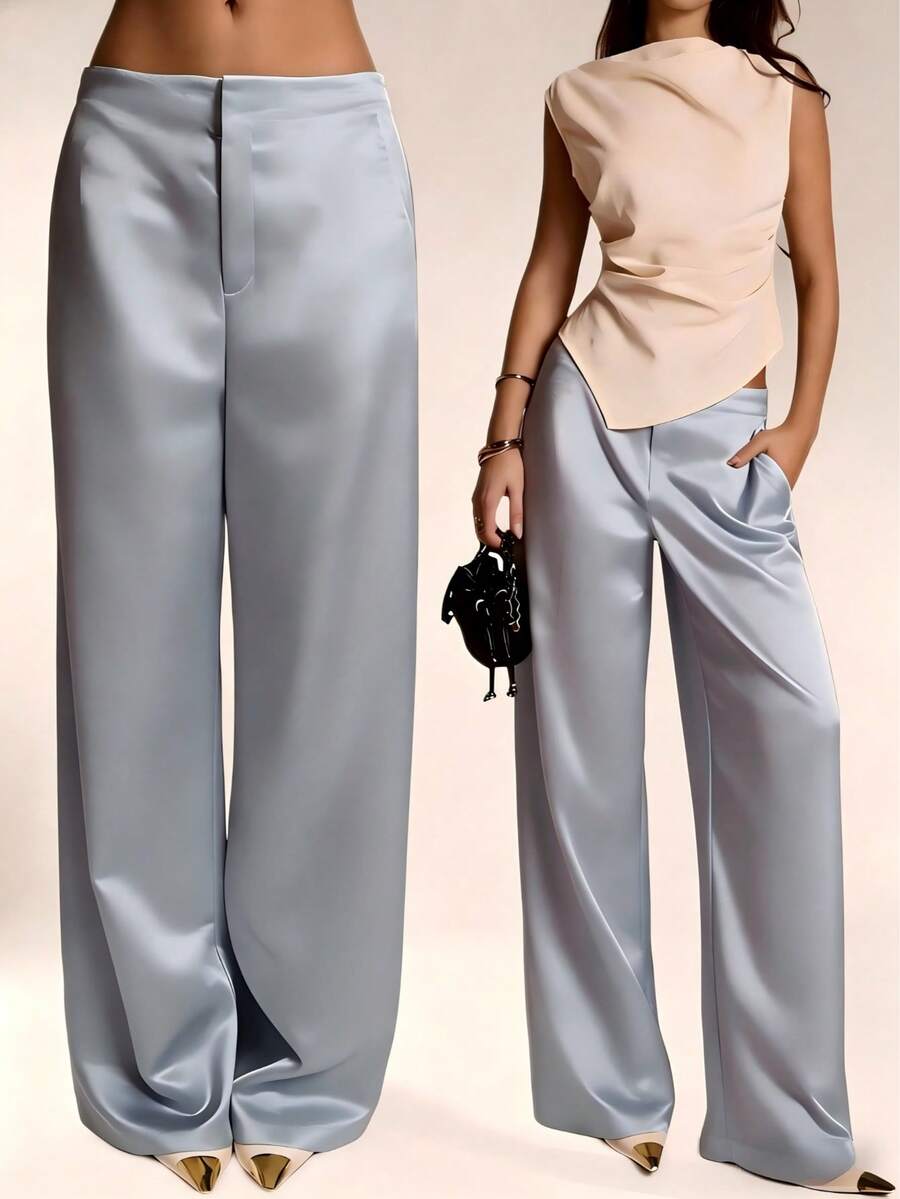 Pantalones Satín