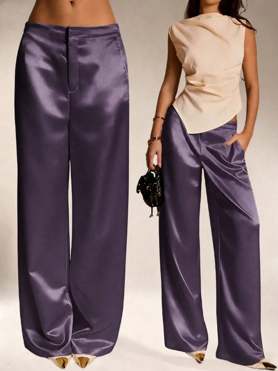 Pantalones Satín