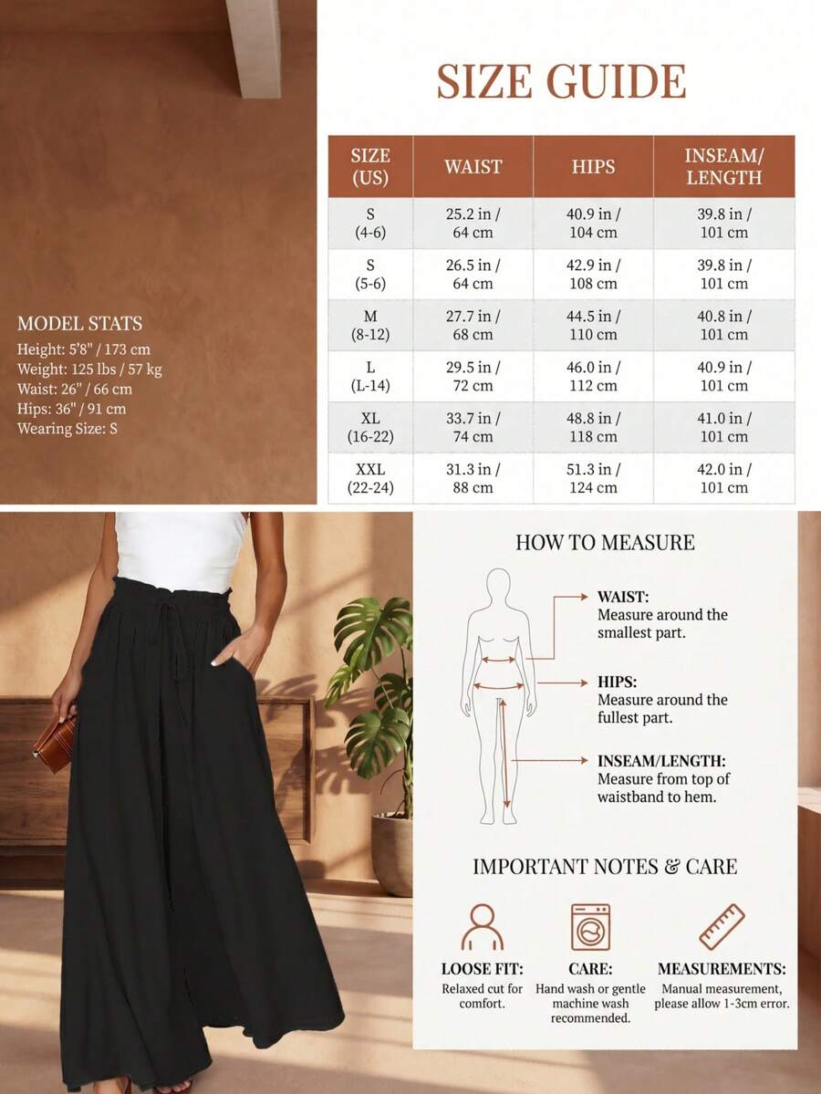 Pantalones Wide