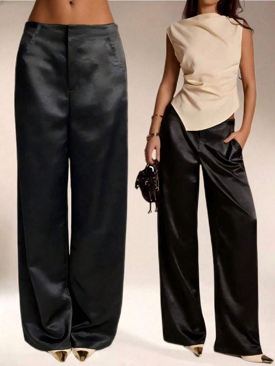 Pantalones Satín