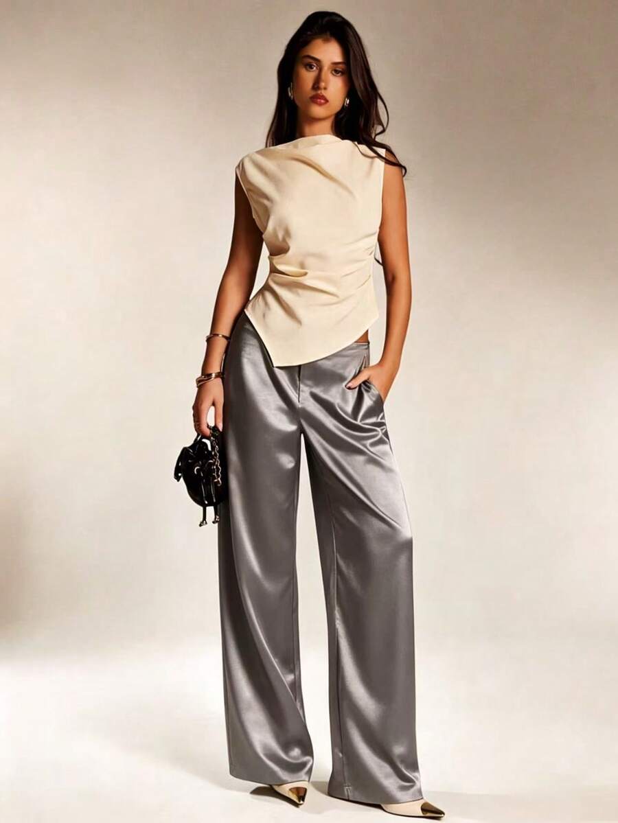Pantalones Satín