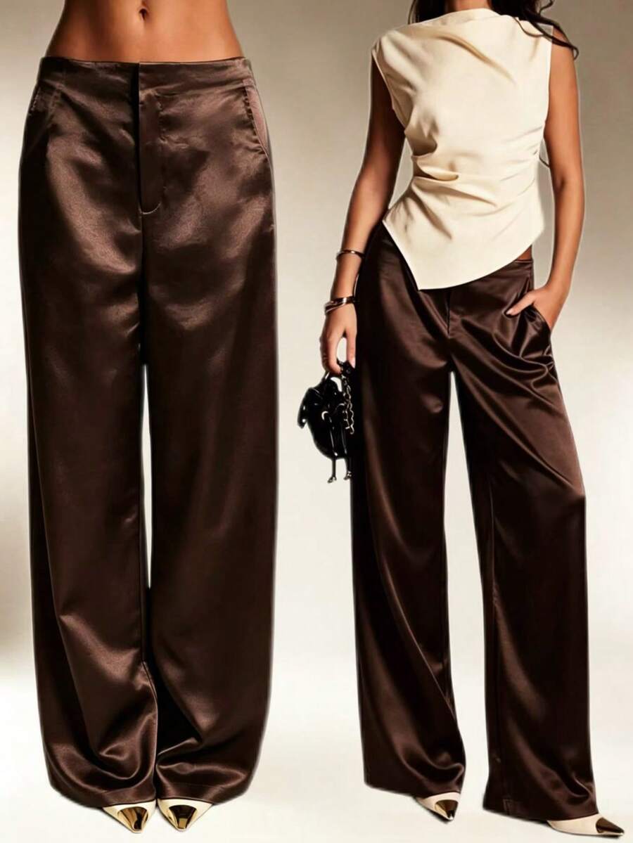 Pantalones Satín