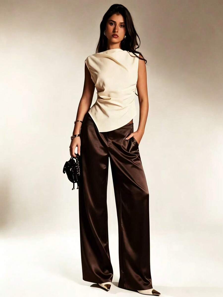 Pantalones Satín