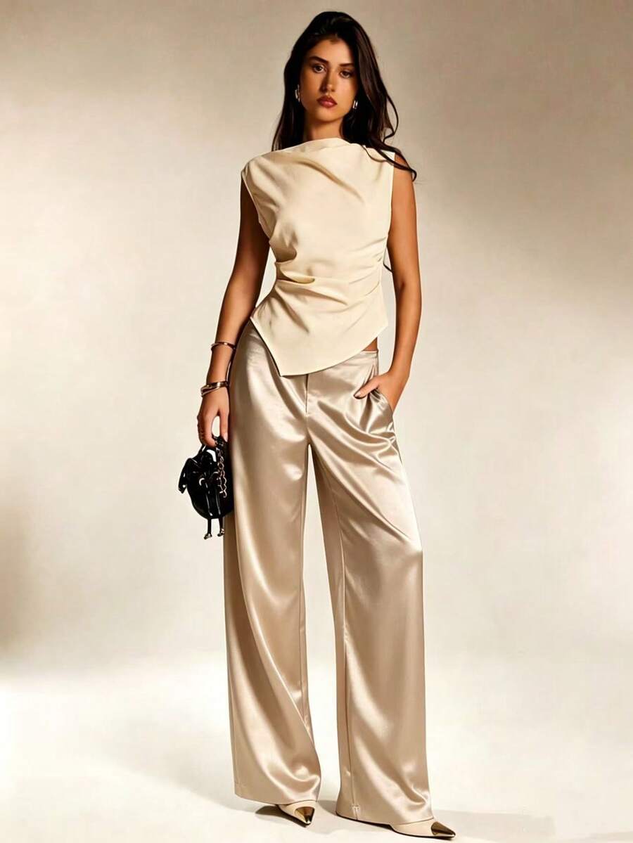Pantalones Satín