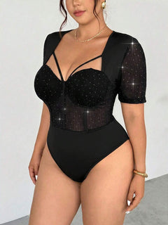 Body Teresa – Negro con brillos – Jo Boutique