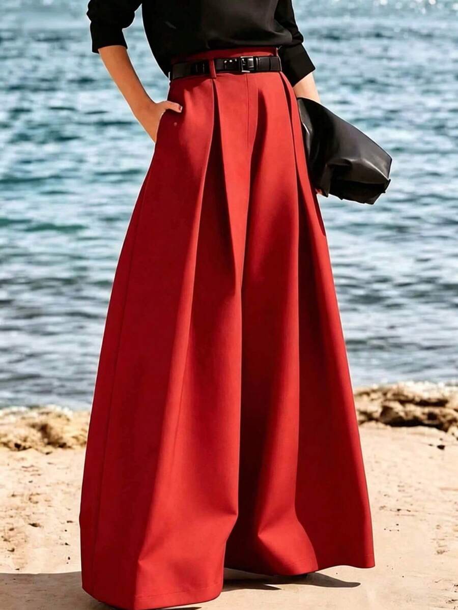 Pantalón Falda Malena – Rojo – Jo Boutique