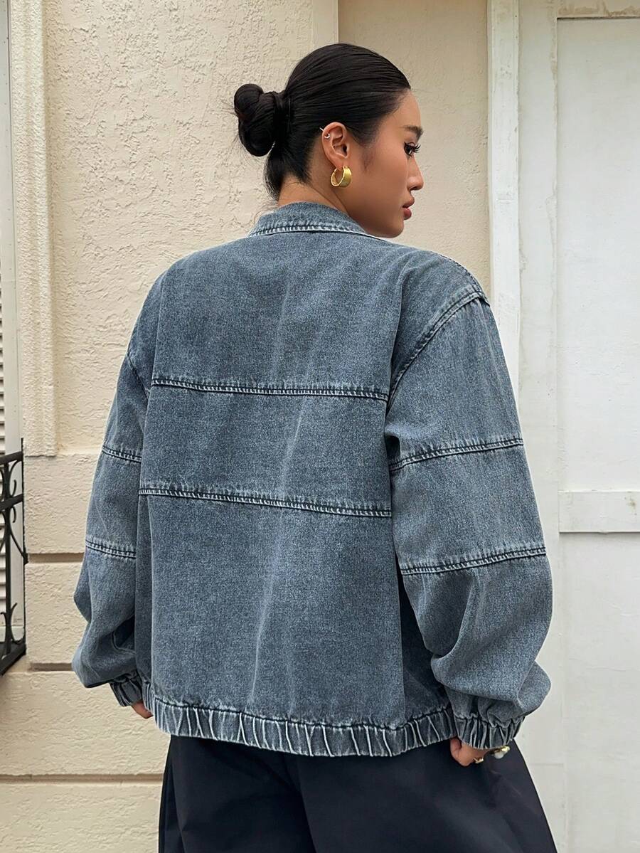 Chaqueta Mezclilla Pía – vista 2 – Jo Boutique