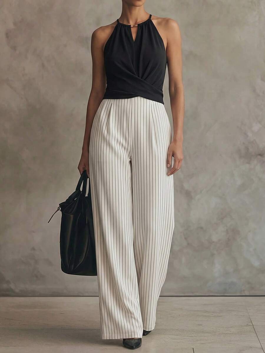 Enterito Margot – Negro y beige – Jo Boutique
