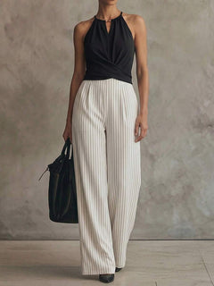 Enterito Margot – Negro y beige – Jo Boutique