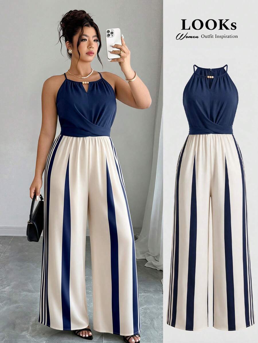 Enterito Margot – Azul marino y rayas – Jo Boutique