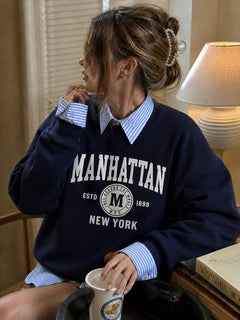 Hoodie Manhattan – Azul Marino – Jo Boutique