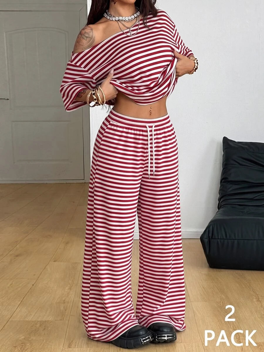 Conjunto Mónica – Rojo y blanco – Jo Boutique