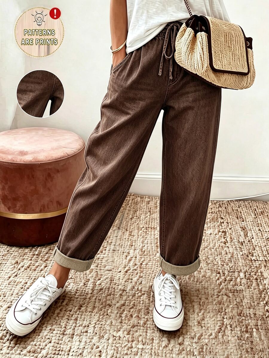 Pantalón Cónico – Marrón – Jo Boutique