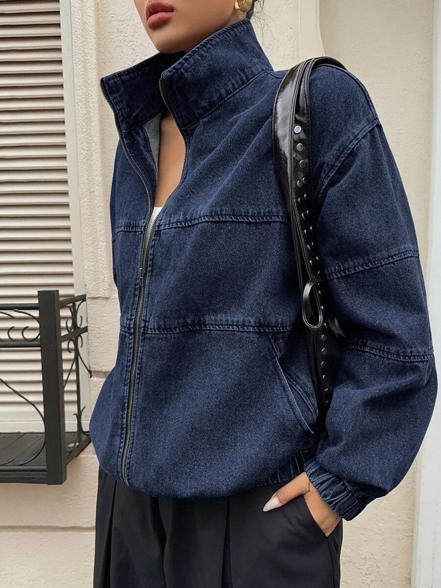 Chaqueta Mezclilla Pía – Azul mezclilla claro – Jo Boutique