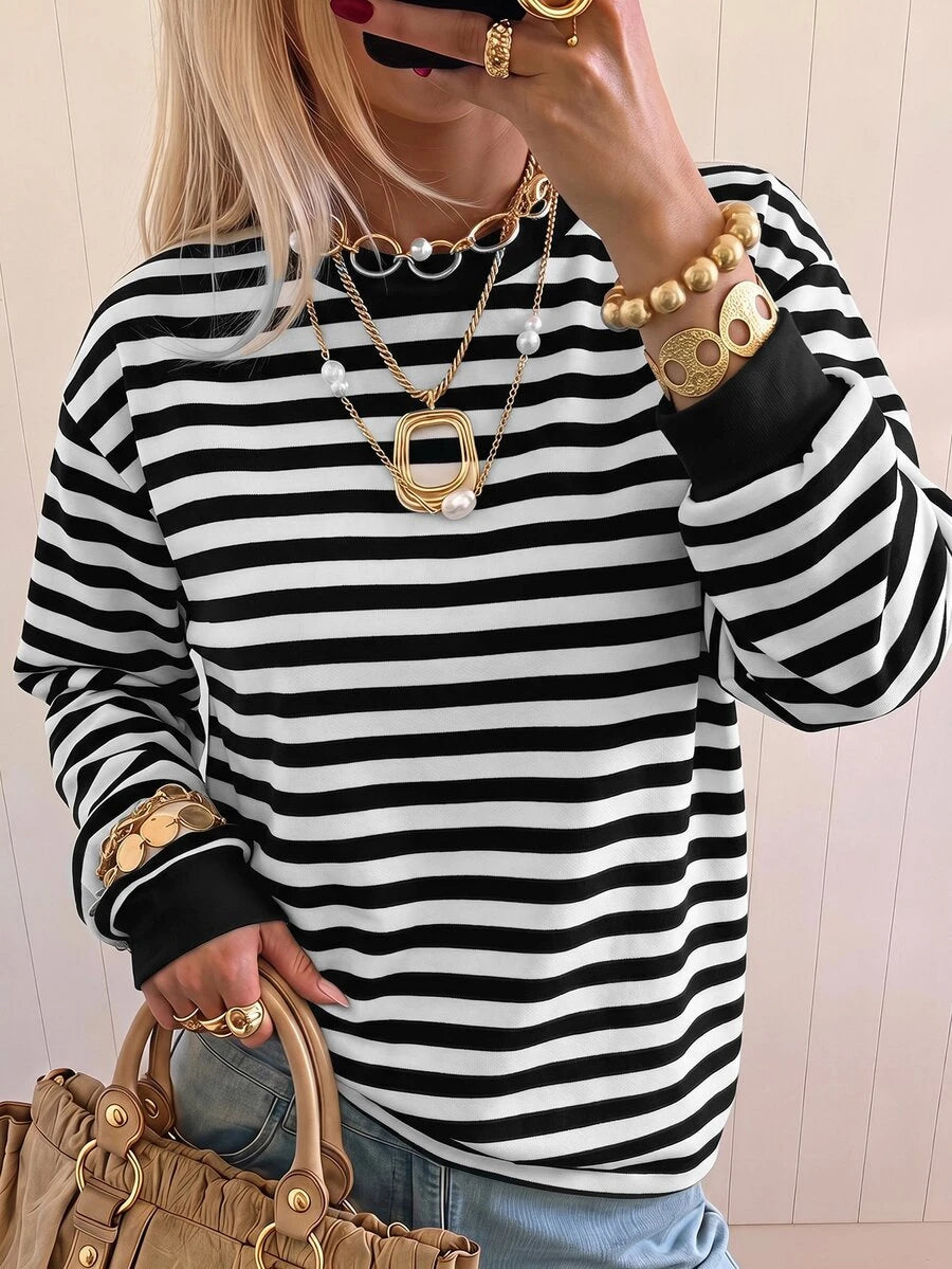Sweater Stripped – Blanco y Negro – Jo Boutique