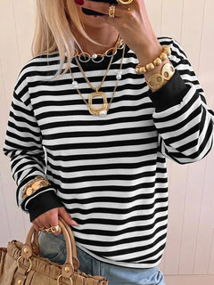Sweater Stripped – Blanco y Negro – Jo Boutique
