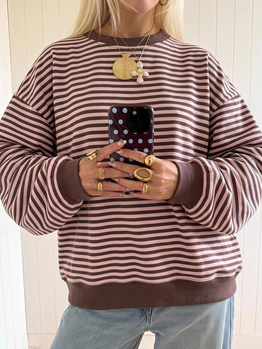 Sweater Stripped – Rayas café – Jo Boutique