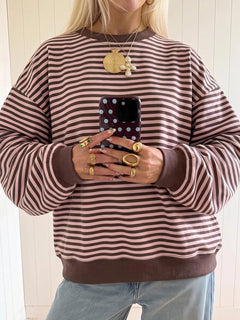 Sweater Stripped – Rayas café – Jo Boutique