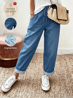 Pantalón Cónico – Azul lavado medio – Jo Boutique