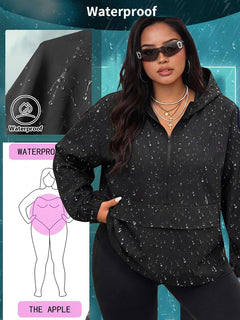 Corta viento Elliot – Negro brillante – Jo Boutique