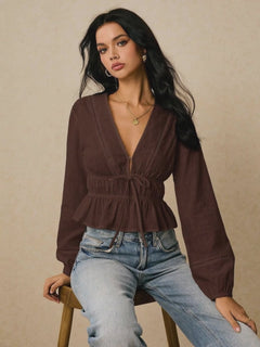 Blusa Amanda en movimiento